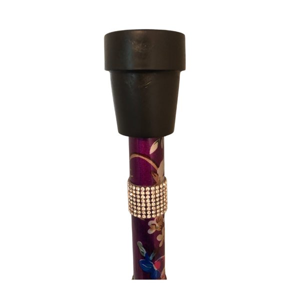 Purple Floral Diamond Cane - Picture 5 of 7